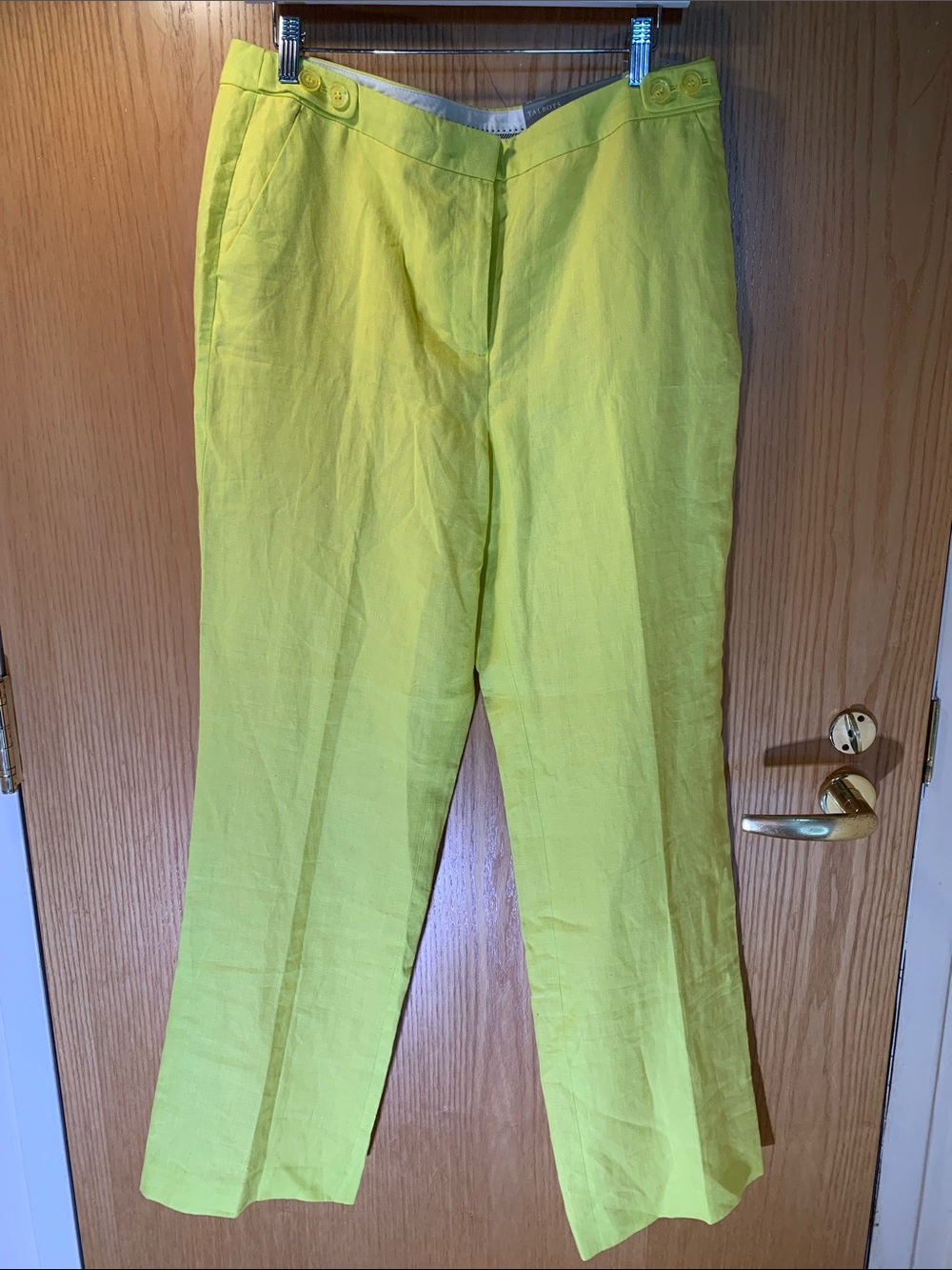 New! Talbots 100% Linen Pants -Size 10 Curvy